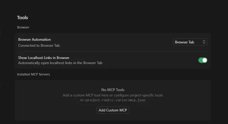 Browser and tools